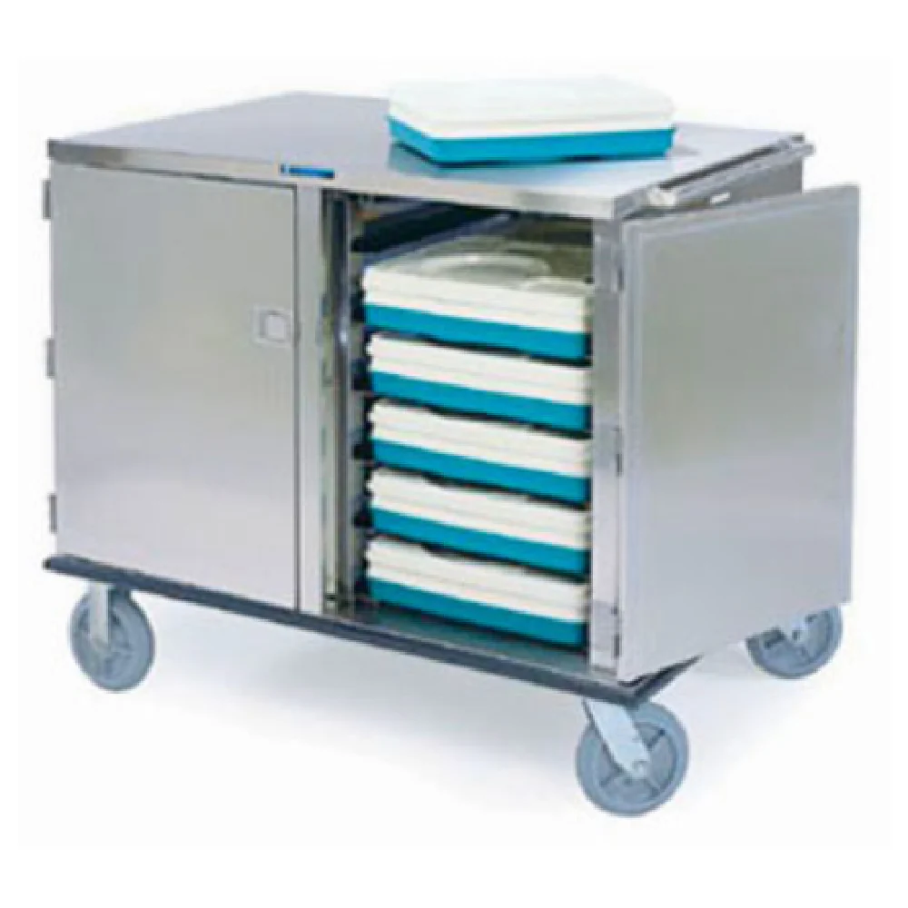 Lakeside 836 52 Inch Stainless Steel Tray Truck Enclosed Low-profile with Double Compartment