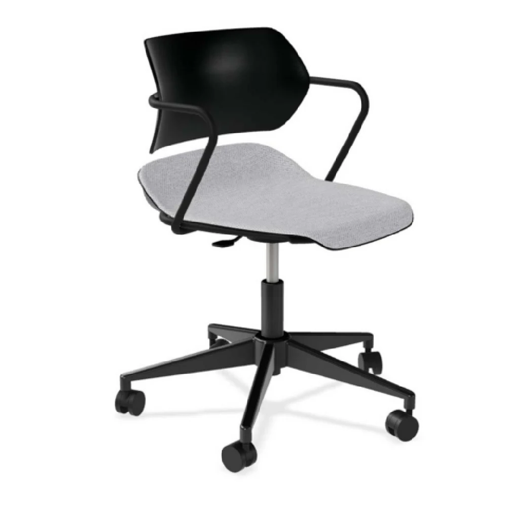 Forbes Industries ABP05A12H## 20 Inch Upholstered Seat Only with Arms Caster Base Chair