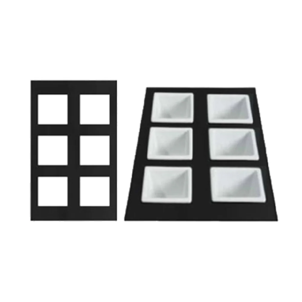 GET Enterprises T0B19MW 21-11/16 Inch Bugambilia Single Tile Marble White Aluminum with Resin Coating