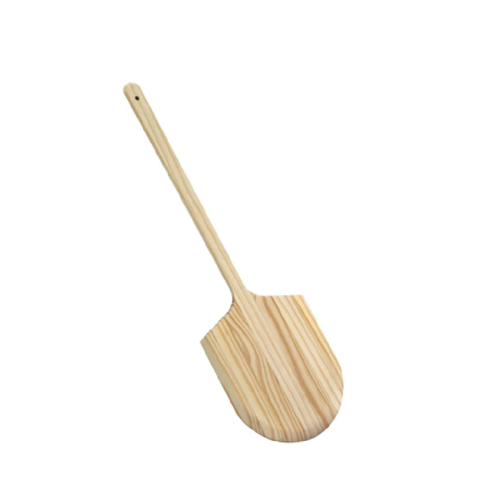 CAC China PPLW-1213D 42 Inch Wooden Pizza Peel with Stainless Steel Blade CAC China PPLW-1213D 42 Inch Wooden Pizza Peel with Stainless Steel Blade
