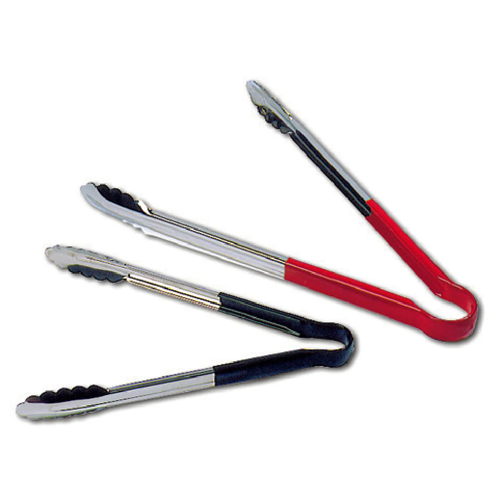 Matfer 071699 15-3/4 Inch All Purpose Tongs Non-skid PVC coated Red Matfer 071699 15-3/4 Inch All Purpose Tongs Non-skid PVC coated Red