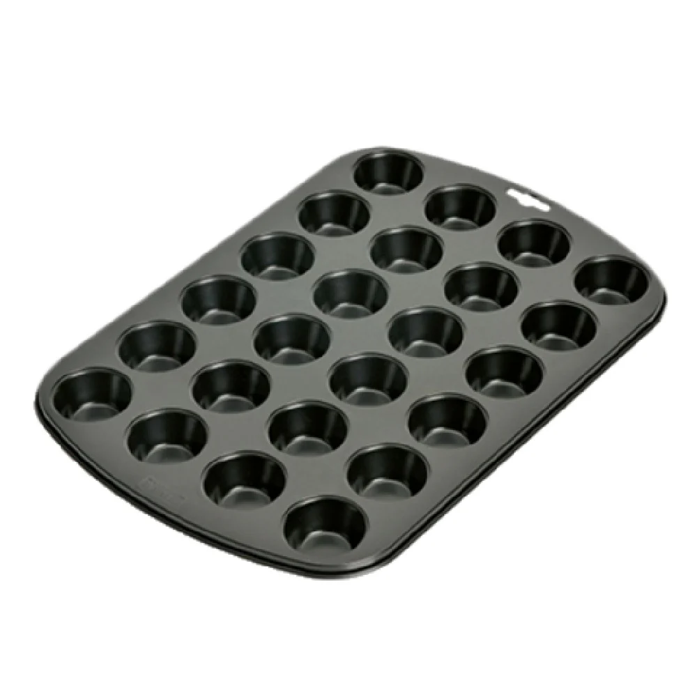 BauscherHepp 23.0064.6237 15 Inch Mini Muffin Pan Iron Non-Stick 24 Cavities