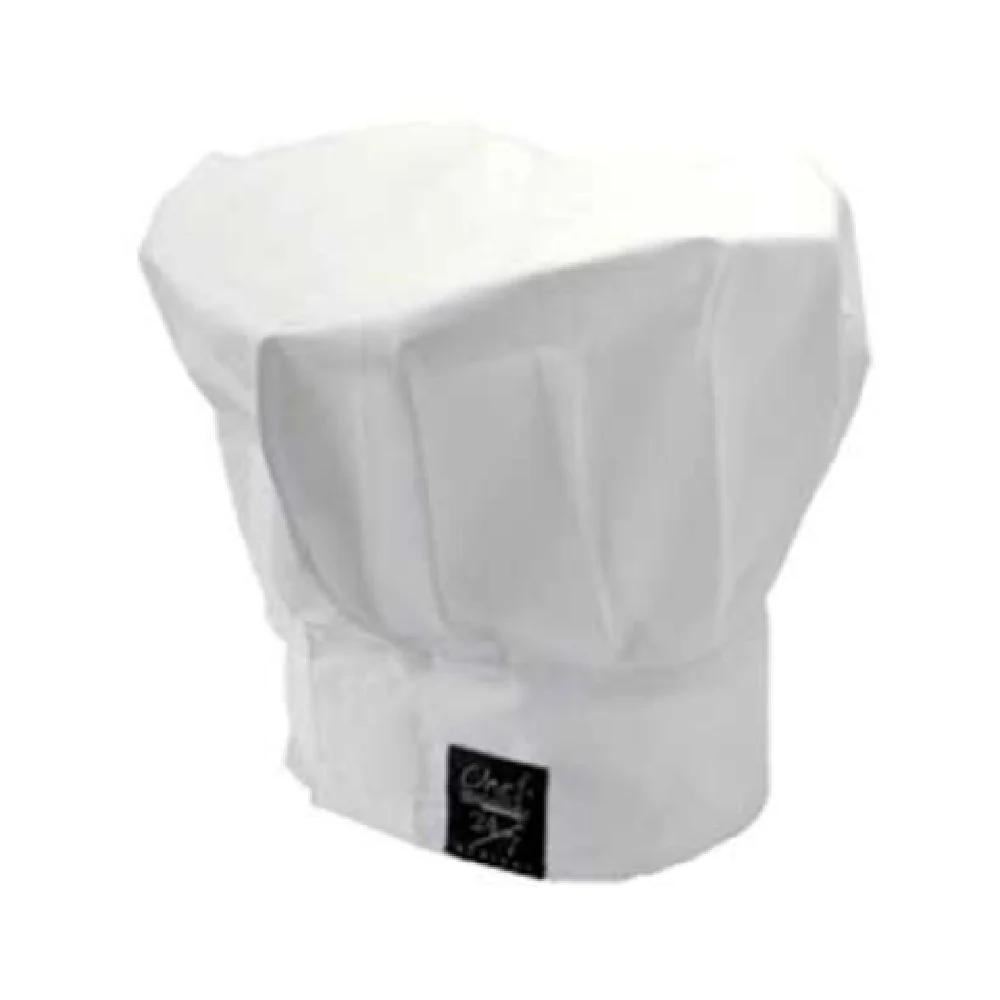 John Ritzenthaler Company H400WH 13 Inch Adjustable Chef Hat Poly Cotton White
