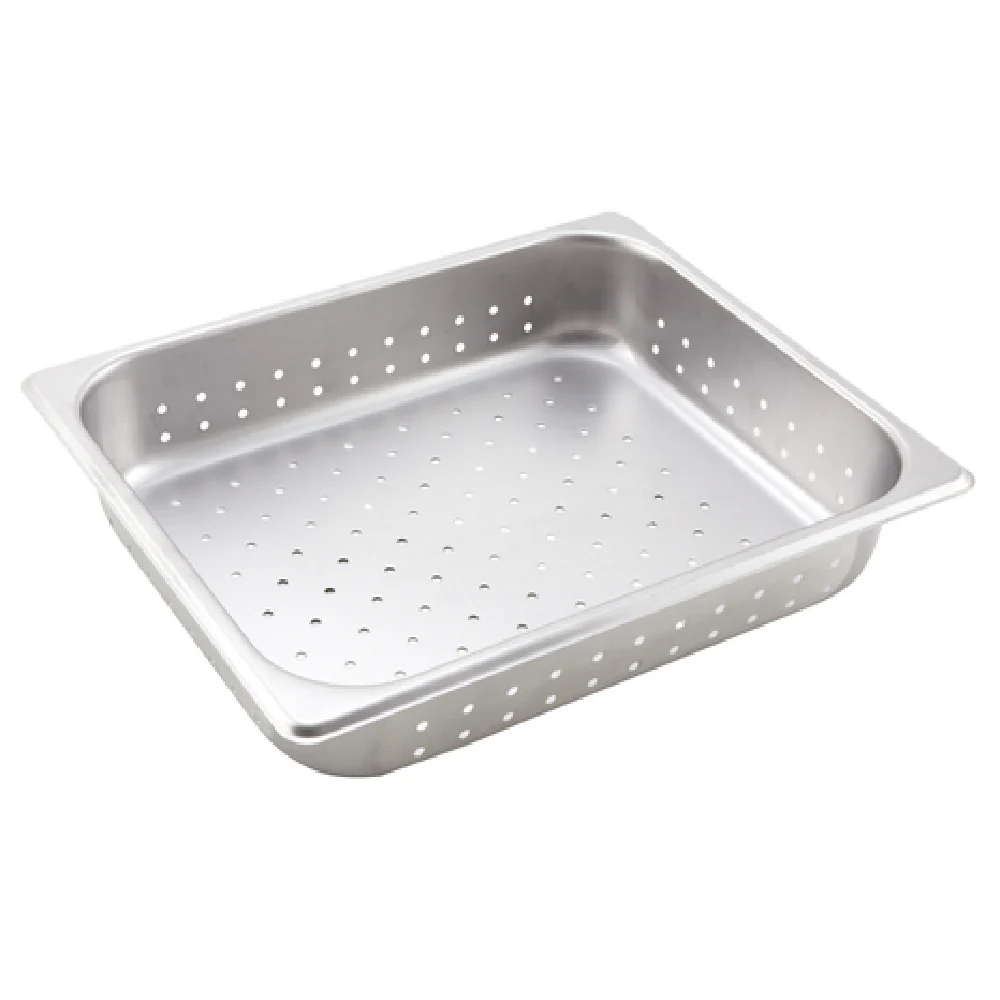 Winco SPJH-202PF 12 Inch Perforated Steam Table Pan 22 Gauge Stainless Steel