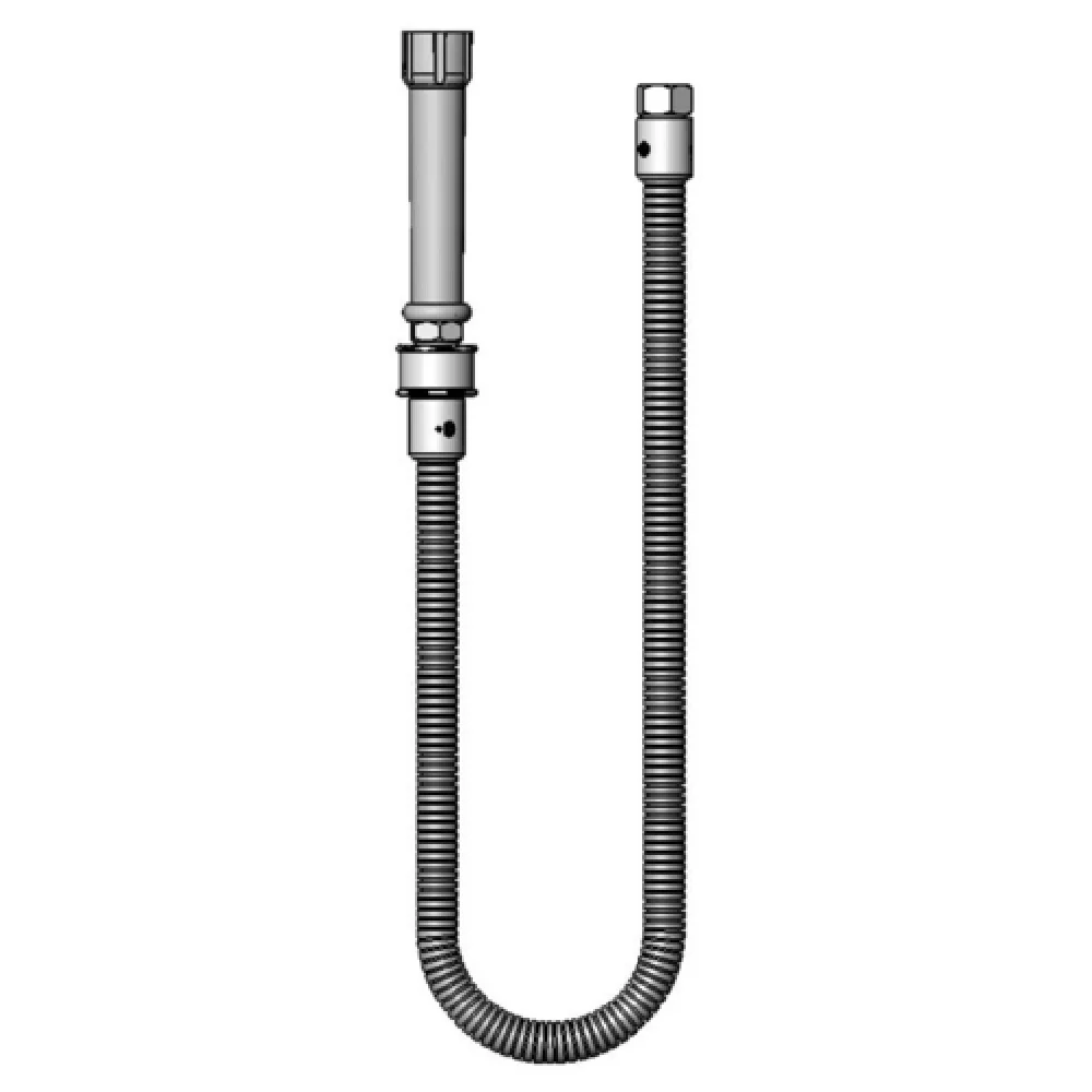 T&S Brass B-0036-H-SWV 36 Inch Flexible Hose with Gray handle Stainless Steel T&S Brass B-0036-H-SWV 36 Inch Flexible Hose with Gray handle Stainless Steel