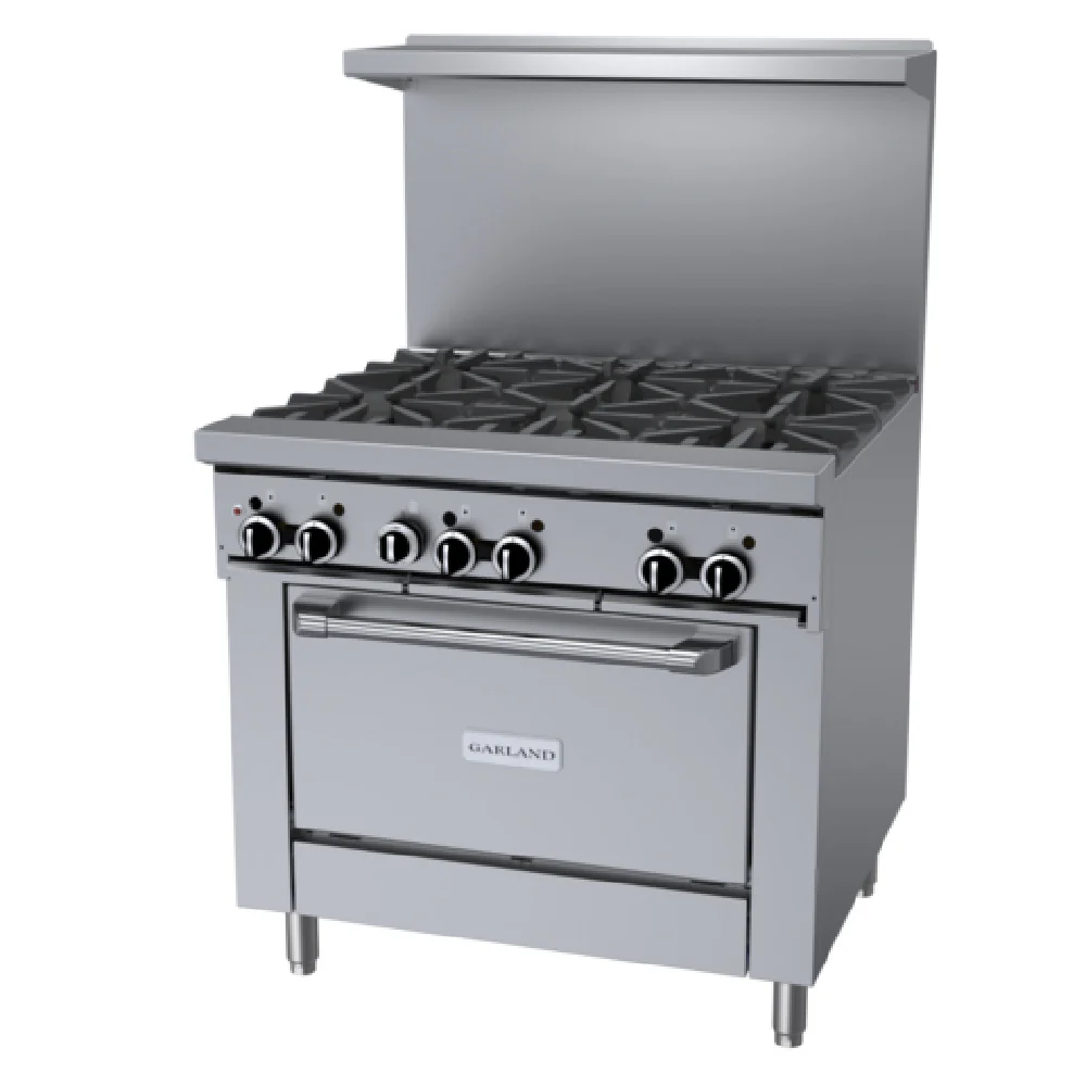 Garland GFE36-6R_LP 36 Inch Gas Restaurant Range with 6 Burners 26000 BTU