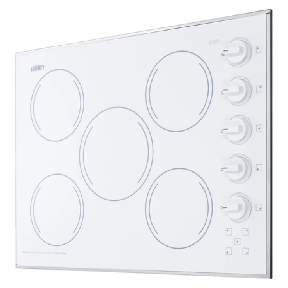 Summit CR5B274W 27 Inch Electric Hotplate Radiant Cooktop with 5 Burners Summit CR5B274W 27 Inch Electric Hotplate Radiant Cooktop with 5 Burners