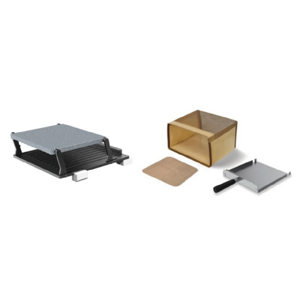 Lainox OPPRS Kit Consisting Of: Panini Stone Press + Oracle Washable Box Dedicated OWBPRS + Cooking Sheet OFCPRS + Special Paddle OPFAPRS Lainox OPPRS Kit Consisting Of: Panini Stone Press + Oracle Washable Box Dedicated OWBPRS + Cooking Sheet OFCPRS + Special Paddle OPFAPRS