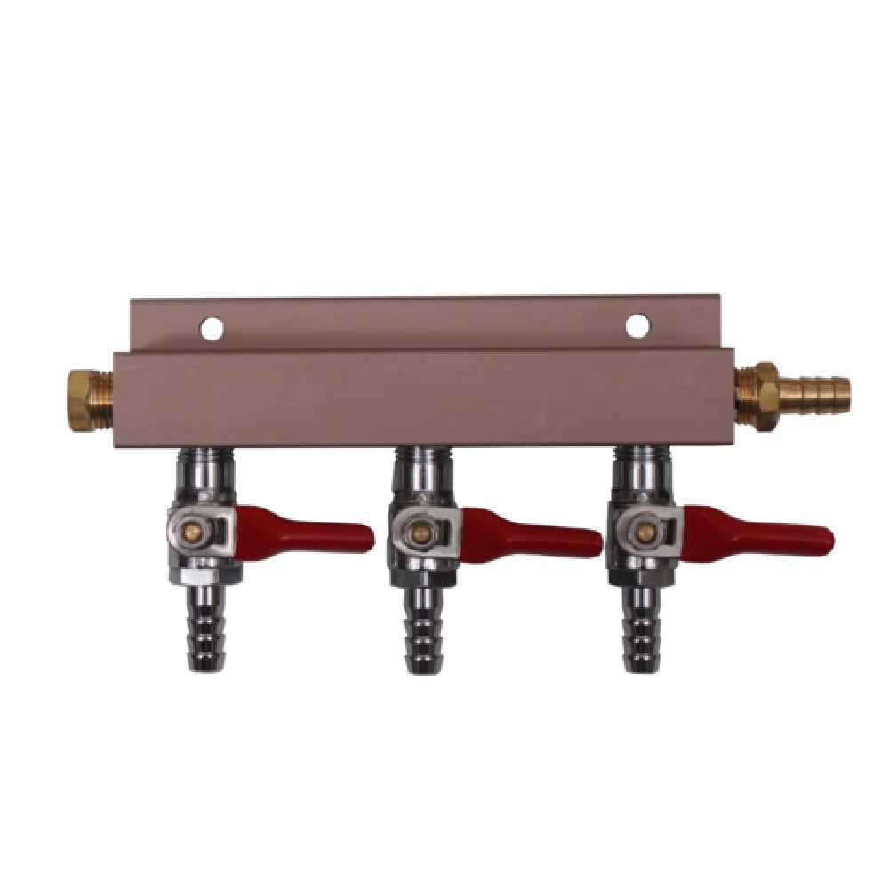 Glastender MAN3 Kit Three Product Gas Manifold with Red Tubing and Clamps