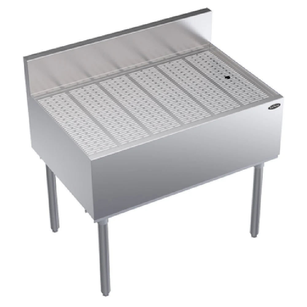 Krowne KR24-GS36 36 Inch Royal Series Underbar Drainboard Free Standing Stainless Steel Unit