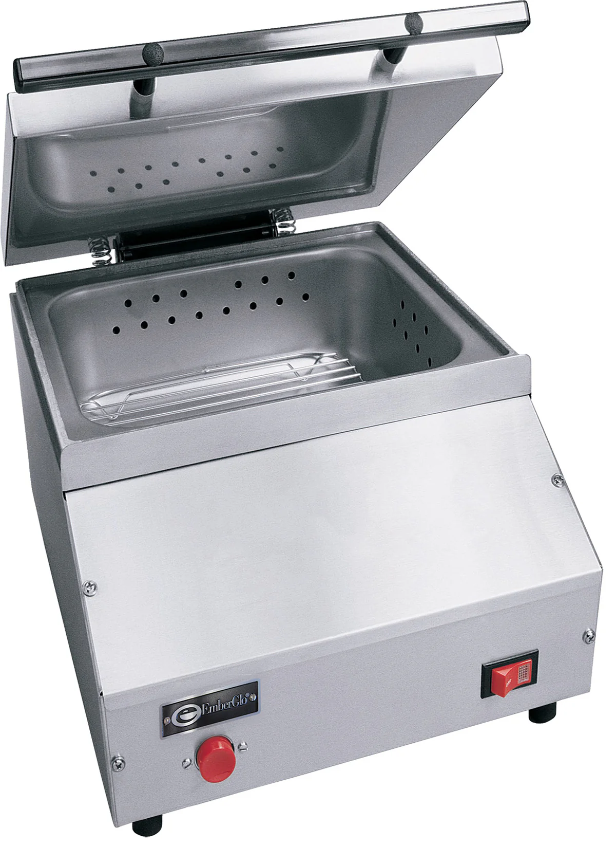 EmberGlo ES5PB18-5400732 14 Inch Steamer Tap Water Electric Countertop Stainless Steel