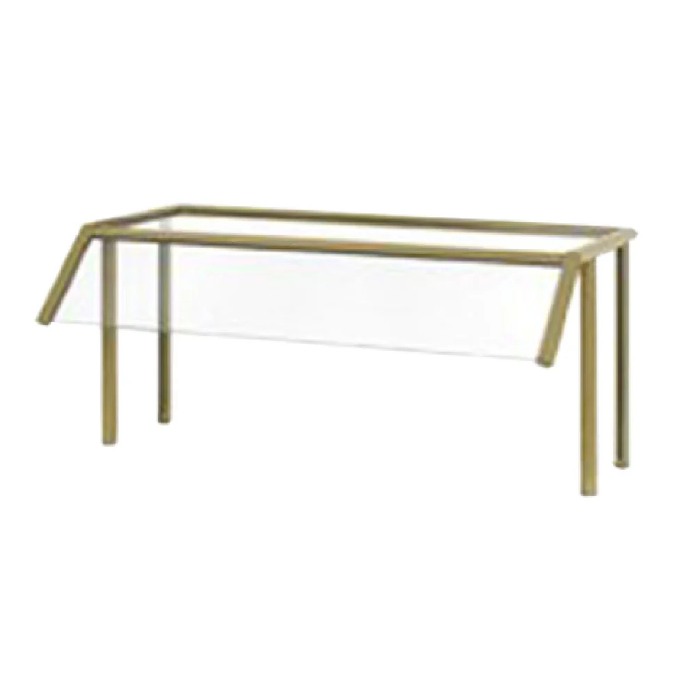 Vollrath PB89282 56 to 61 Inch Single-sided Buffet Sneeze Guard with Aluminum Frame
