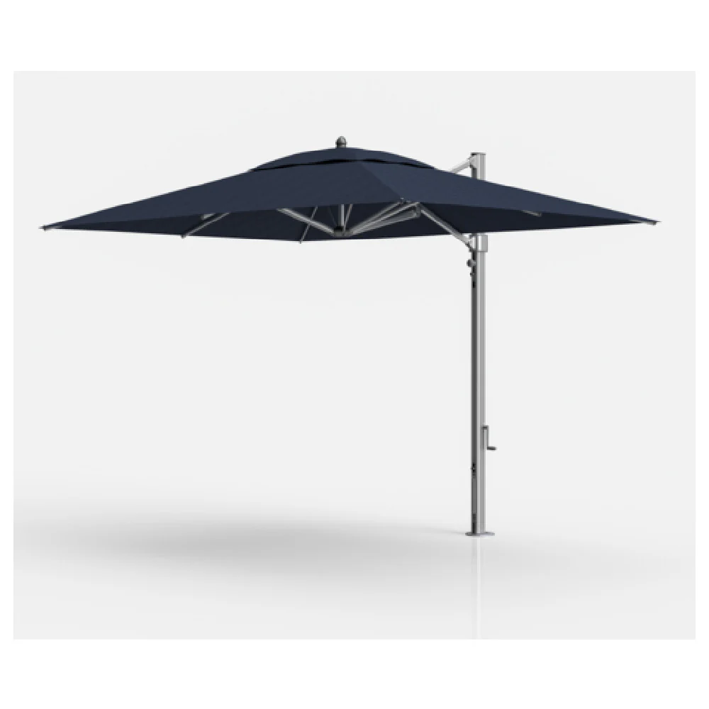 Plantation Prestige Commercial Furniture 9085-01 GRC Avalon Cantilever Umbrella 8.5' X 11' Rect Top