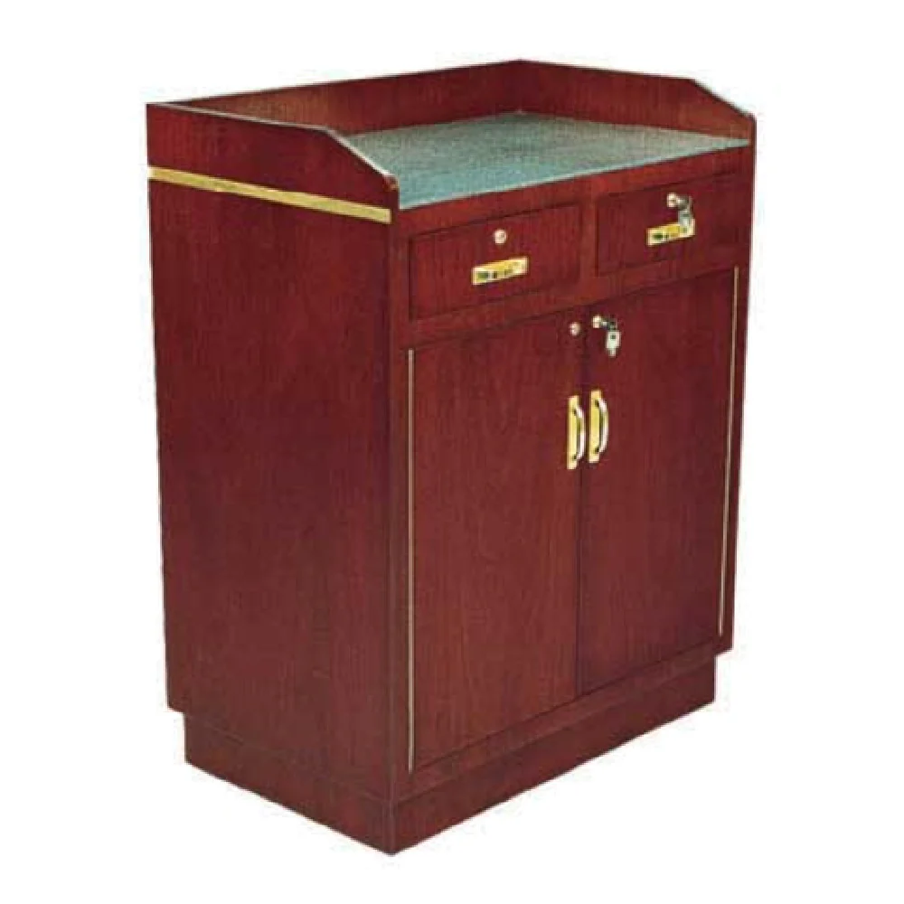 Forbes Industries 5924 34-1/2 Inch Deluxe Service Desk Wood Veneer Cabinet with Locking Drawers Forbes Industries 5924 34-1/2 Inch Deluxe Service Desk Wood Veneer Cabinet with Locking Drawers