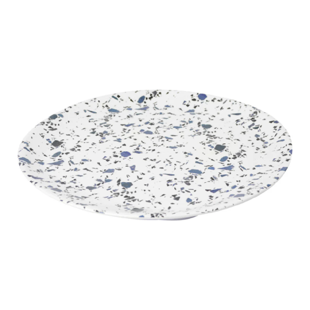 BauscherHepp T5880TRZ 11 Inch Diameter Round Plate Melamine Terrazzo