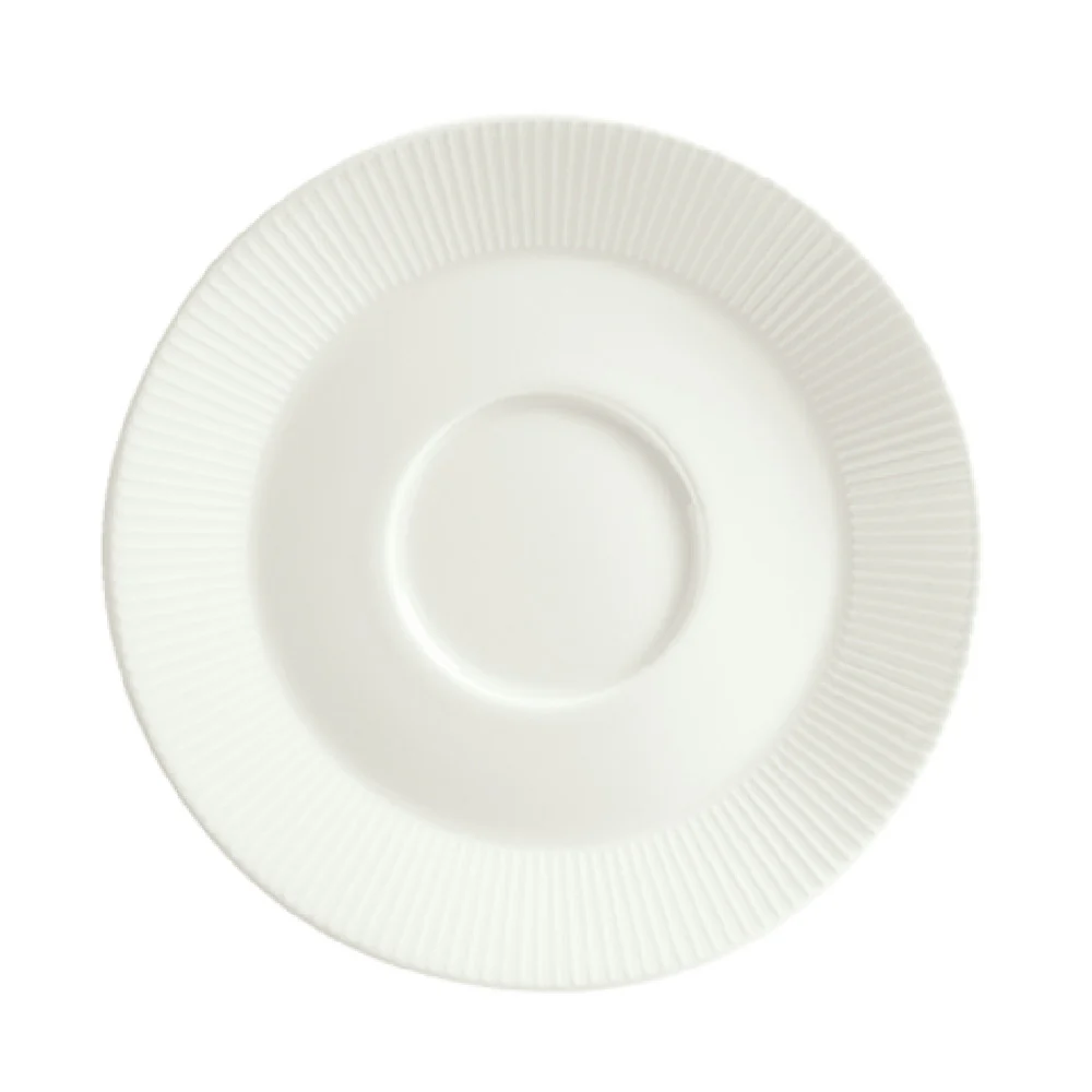 Libbey 9406918-62987 6-1/4 Inch Diameter Saucer Round Porcelain Continental White
