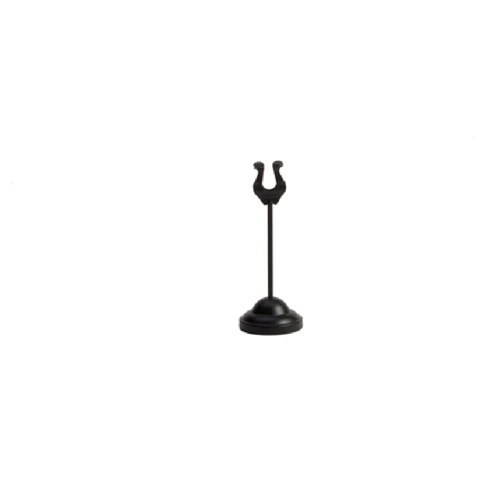 American Metalcraft HPBL4 2-1/4 Inch Number Stand Harp Clip Black Metal