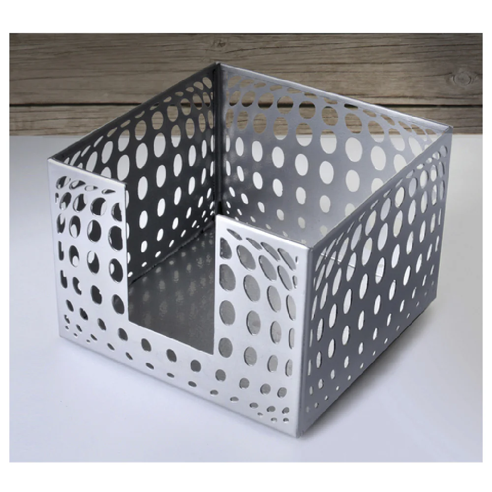 GET Enterprises IRBLG-01 5.5 Inch Square Metal Napkin Holder with Urban Renewal Design