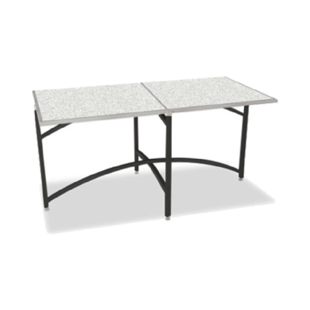 Forbes Industries 7044T-42 36 to 72 Inch Table Side Mount Steel Square Tube Textured Black Forbes Industries 7044T-42 36 to 72 Inch Table Side Mount Steel Square Tube Textured Black