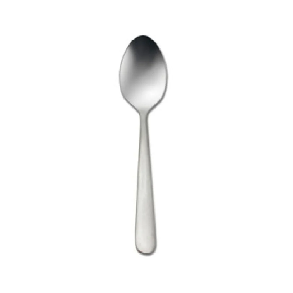 1880 Hospitality B401SPLF 7 Inch Smooth Handle Soup Dessert Spoon Oval Bowl 18/0 Stainless Steel