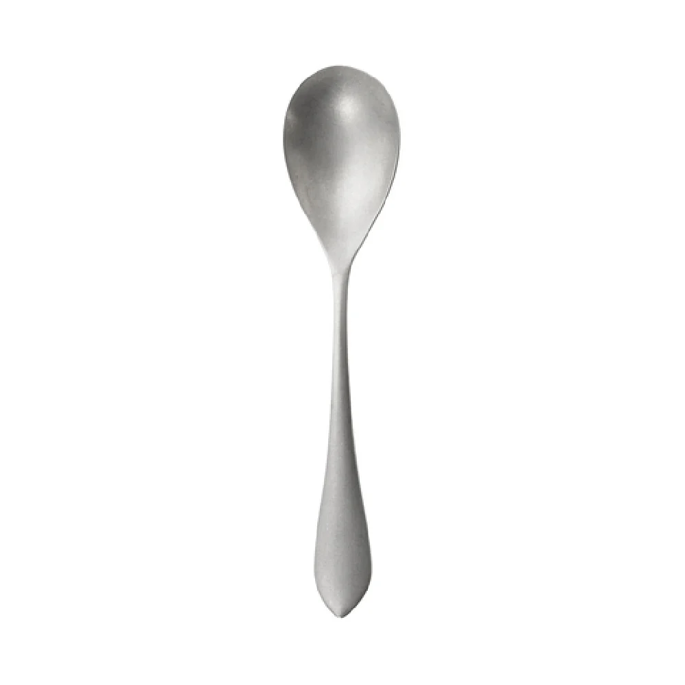 Steelite 6032SX002 7-3/4 Inch Soup Dessert Spoon Oval Bowl Stainless Steel Sandstone Steelite 6032SX002 7-3/4 Inch Soup Dessert Spoon Oval Bowl Stainless Steel Sandstone