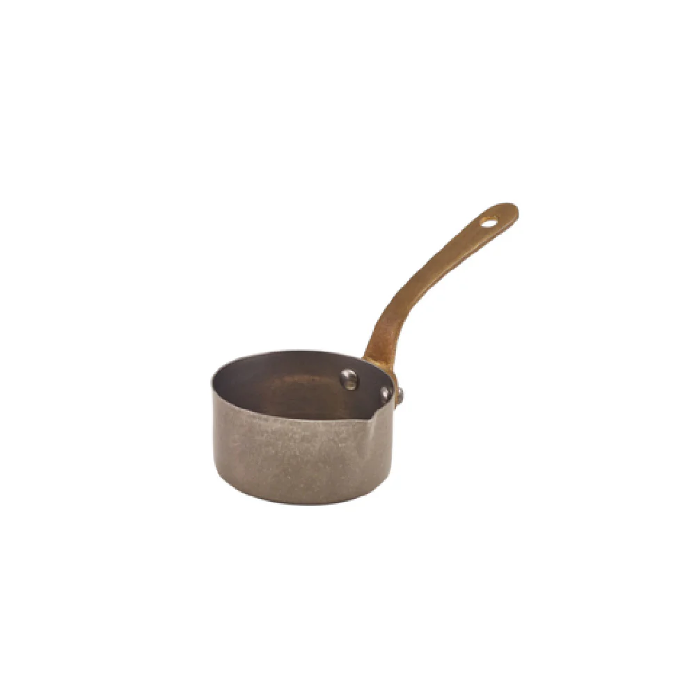 Steelite GWSMSL7V 4.75 Oz Mini Sauce Pan Stainless Steel Industrial Vintage