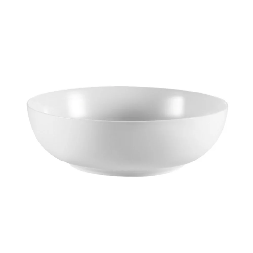 CAC China MXS-11 97 Oz Round Deep Mix Salad Bowl Porcelain White 6 Packs