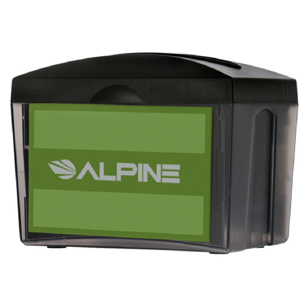 Alpine Industries ALP4332 8 Inch Interfold Napkin Dispenser Tabletop Black Alpine Industries ALP4332 8 Inch Interfold Napkin Dispenser Tabletop Black
