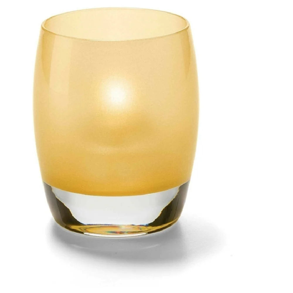 Hollowick 6404SG 3 Inch Glass Votive Candle Holder Satin Gold