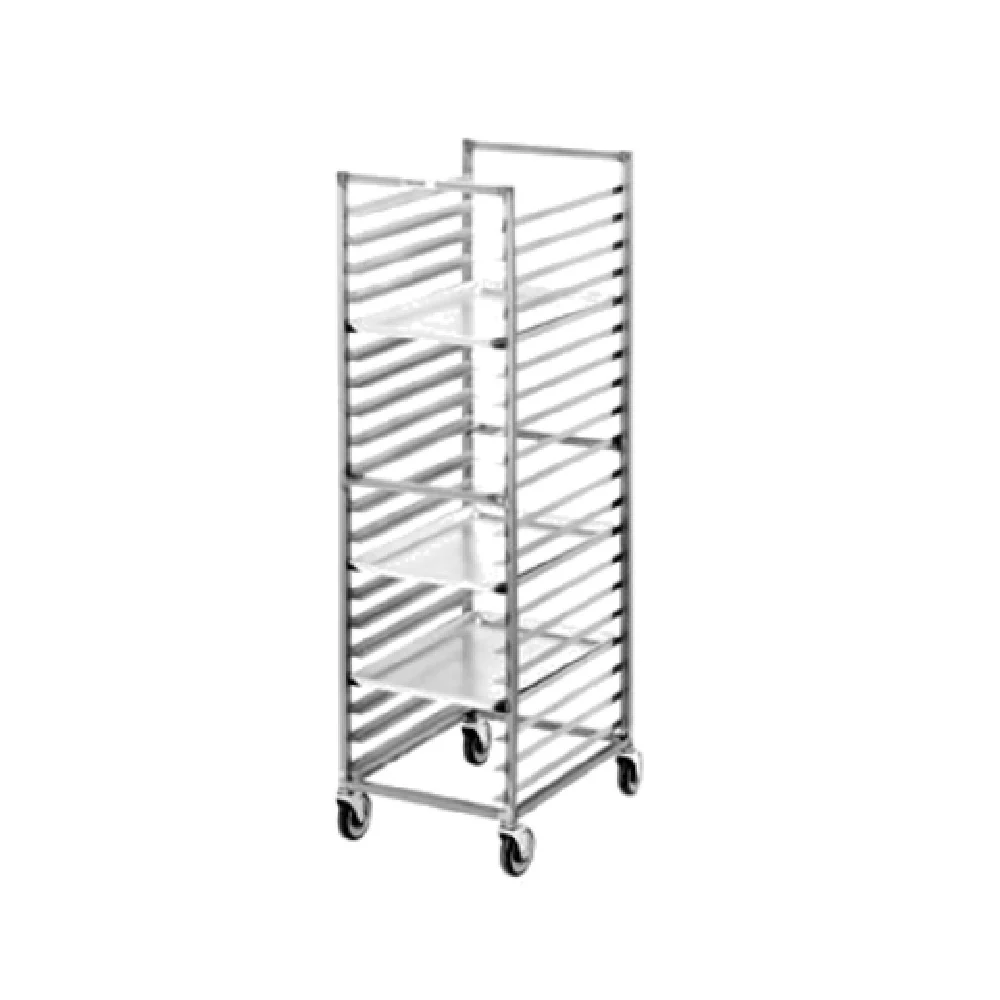 Channel 403S 20 Inch Bun Pan Rack All-Welded Stainless Steel with 5 Inch Casters