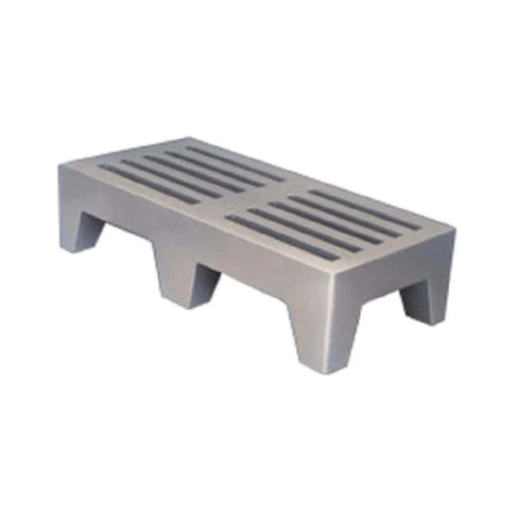 Winholt PLSQ-3-1222-GY 36 Inch Dunnage Rack Perforated Plastic Gray