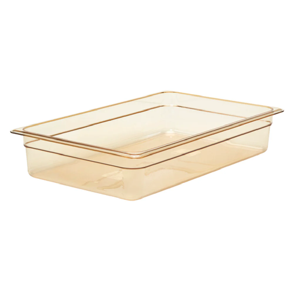 Cambro 14HP150 Full Size Food Pan High Heat Hi-Temp Plastic Amber with Non-Stick Cambro 14HP150 Full Size Food Pan High Heat Hi-Temp Plastic Amber with Non-Stick
