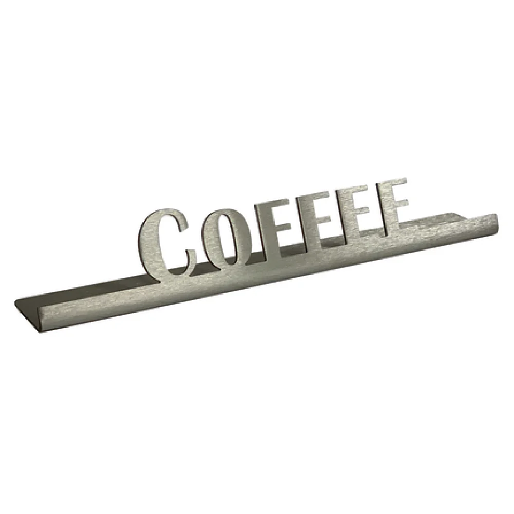 Service Ideas 1C-BF-COFFEE-SIGN 6-1/2 Inch Beverage ID Sign Metal Dishwasher Safe Service Ideas 1C-BF-COFFEE-SIGN 6-1/2 Inch Beverage ID Sign Metal Dishwasher Safe
