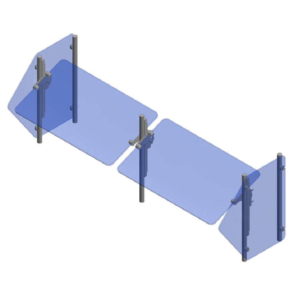 John Boos SG101-60 60 Inch Sneeze Guard Self-service Full-service Tempered Glass John Boos SG101-60 60 Inch Sneeze Guard Self-service Full-service Tempered Glass