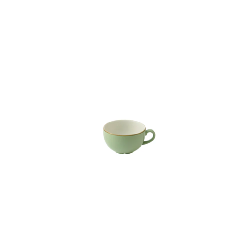 Churchill China SSASCB281 Stonecast Sage Green Cafe Cappuccino Cup 12 Oz. Ceramic