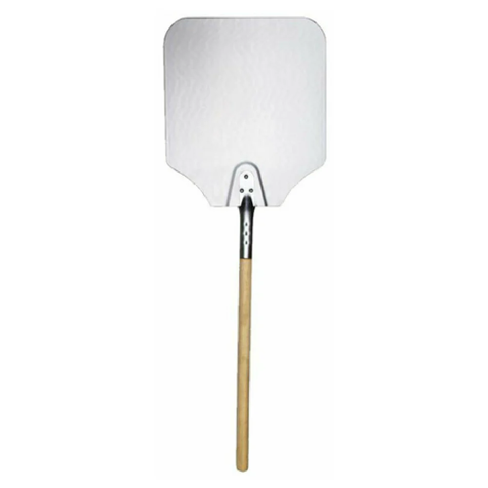 Omcan 80250 12 to 14 Inch Aluminum Pizza Peel with Wooden Handle