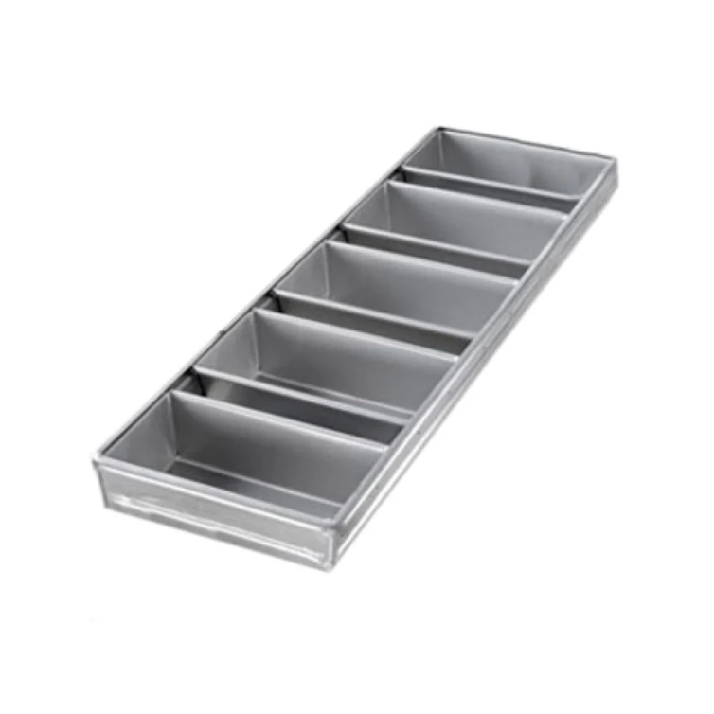 Chicago Metallic 44575 8-5/32 Inch Bread Pan Set Aluminized Steel 5 Packs