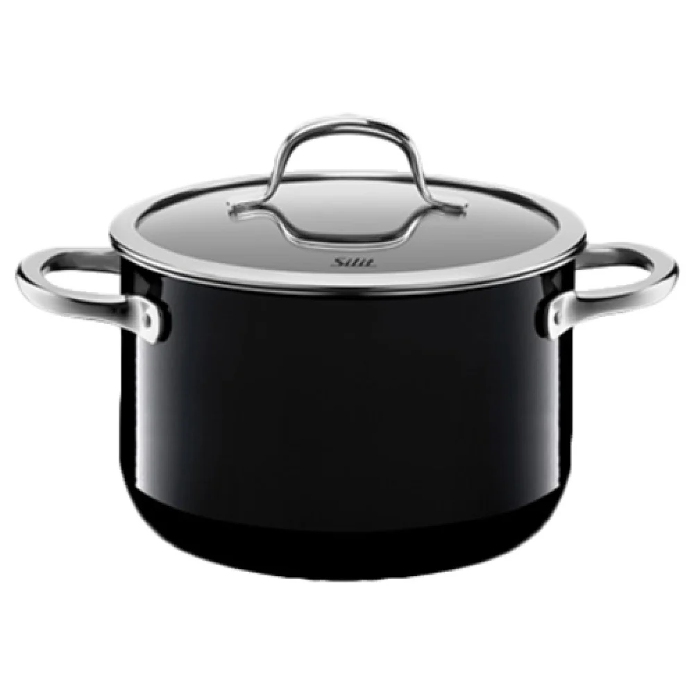 BauscherHepp 21.0229.7147 3.91 Quarts Round Casserole With Lid Stainless Steel Black