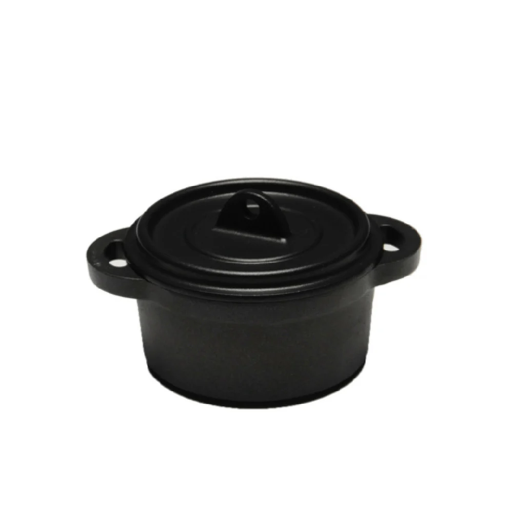 Fortessa 2.9.BLKPOT.13L 8 Oz Mini Cassolette Round Lid Only Cast Aluminum Black Fortessa 2.9.BLKPOT.13L 8 Oz Mini Cassolette Round Lid Only Cast Aluminum Black