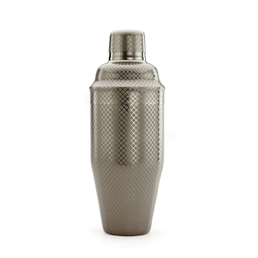 Mercer Culinary M37205BK 24 Oz Bar Cocktail Shaker 3-piece Gun Metal Finish Stainless Steel Mercer Culinary M37205BK 24 Oz Bar Cocktail Shaker 3-piece Gun Metal Finish Stainless Steel