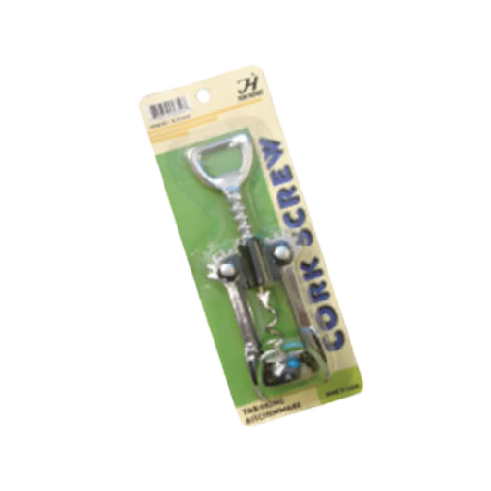 Thunder Group SLBO005 Corkscrew 4.5 Inch Wing Type Stainless Steel with Ergonomic Handle Thunder Group SLBO005 Corkscrew 4.5 Inch Wing Type Stainless Steel with Ergonomic Handle