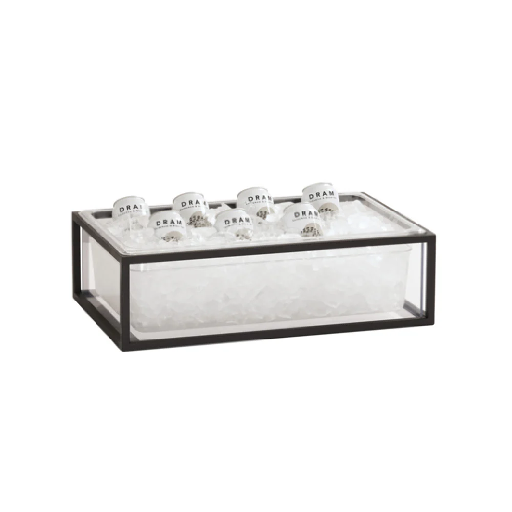 Cal-Mil 23805-12-13 12 Inch Ice Housing with Water Pan and Liner Metal Black Cal-Mil 23805-12-13 12 Inch Ice Housing with Water Pan and Liner Metal Black