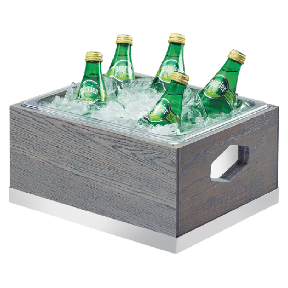 Cal Mil 3800-10-83 13 Inch Ashwood Ice Housing with Clear Pan Insert and Trim