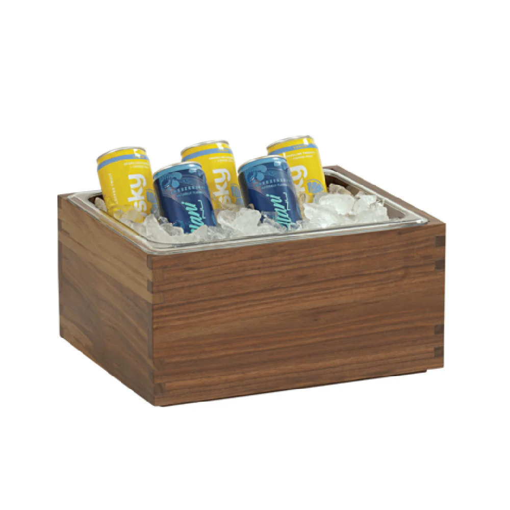 Cal Mil 23184-10-78 13.25 Inch Ice Housing with Walnut Finish Wood