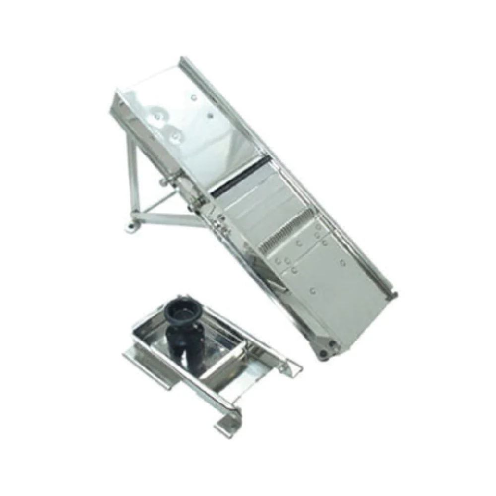 Admiral Craft MAN-38 15-1/2 Inch Stainless Steel Mandoline Slicer with 2 Blades