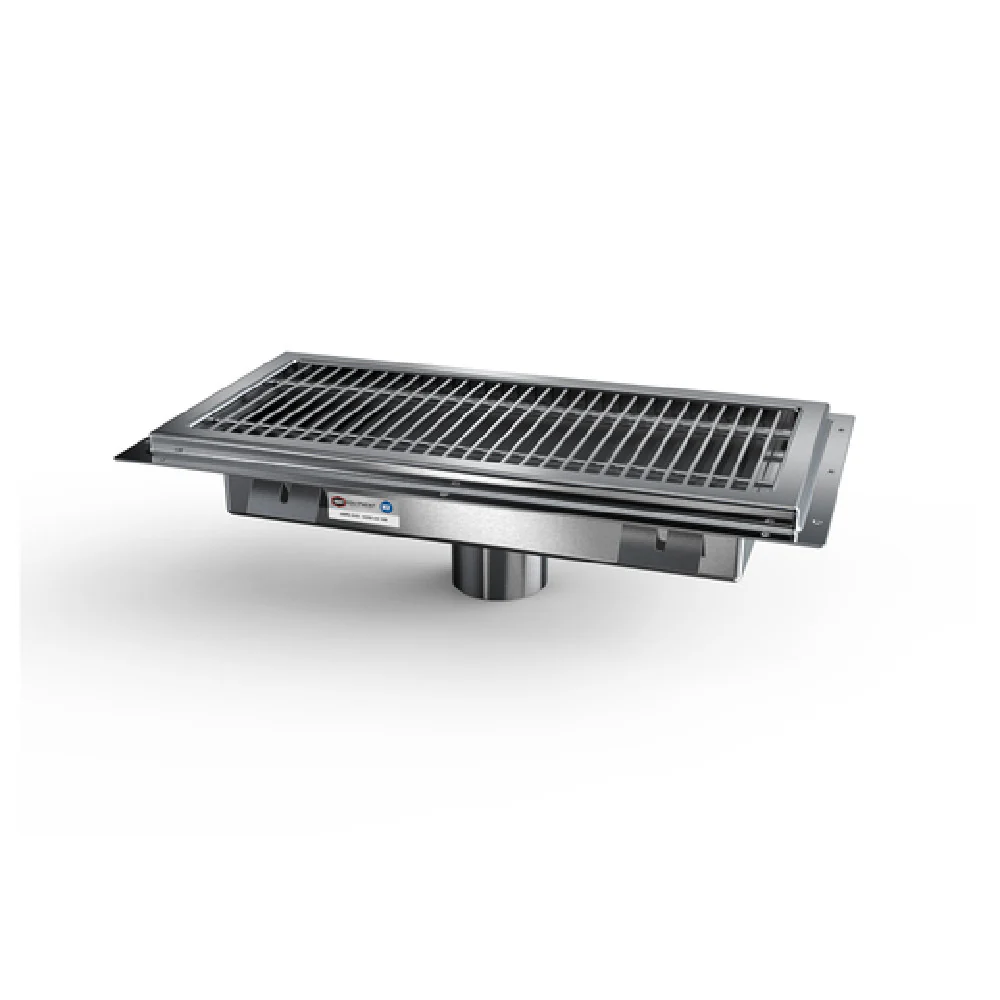 NBR Equipment FT-G1260 60 Inch Subway Style Drain Floor Trough Stainless Steel Grating