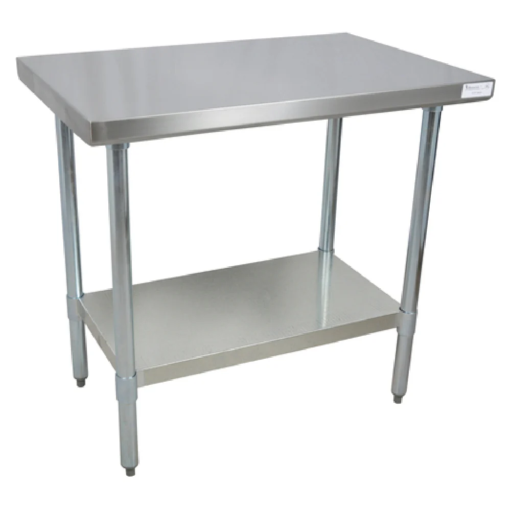 BK Resources CTT-7230 72 Inch Work Table Stainless Steel Top with C Channels