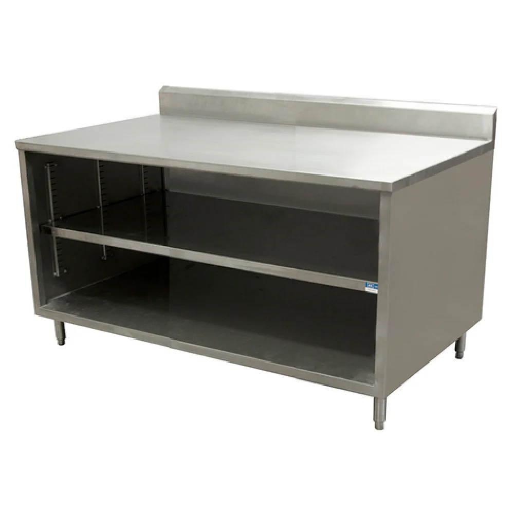 BK Resources CSTR5-3648 48 Inch Chef Table Cabinet Base With Open Front Stainless Steel