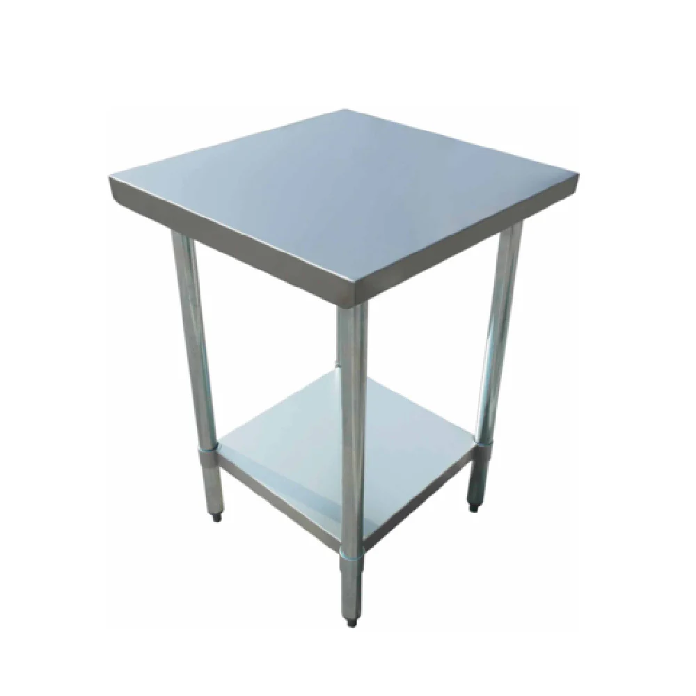 Admiral Craft WT-2424-E 24 Inch Stainless Steel Work Table with Undershelf