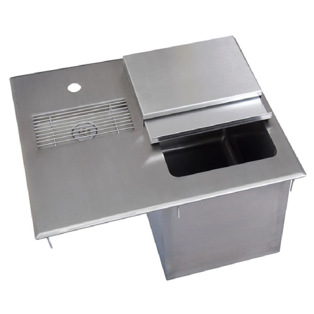 BK Resources BK-DIWSBL-2118G 21 Inch Ice and Water Unit Drop-In Stainless Steel with Cover BK Resources BK-DIWSBL-2118G 21 Inch Ice and Water Unit Drop-In Stainless Steel with Cover